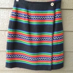 Knockabouts by Pendleton women's wrap Weaving peasant skirt wool, made in USA